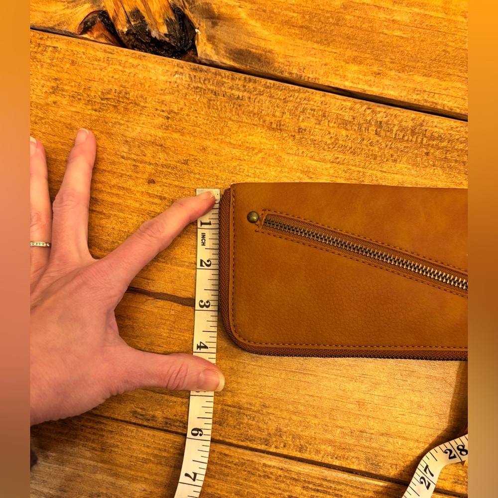 Free People Brown Leather Wristlet Wallet - Picture 5 of 5